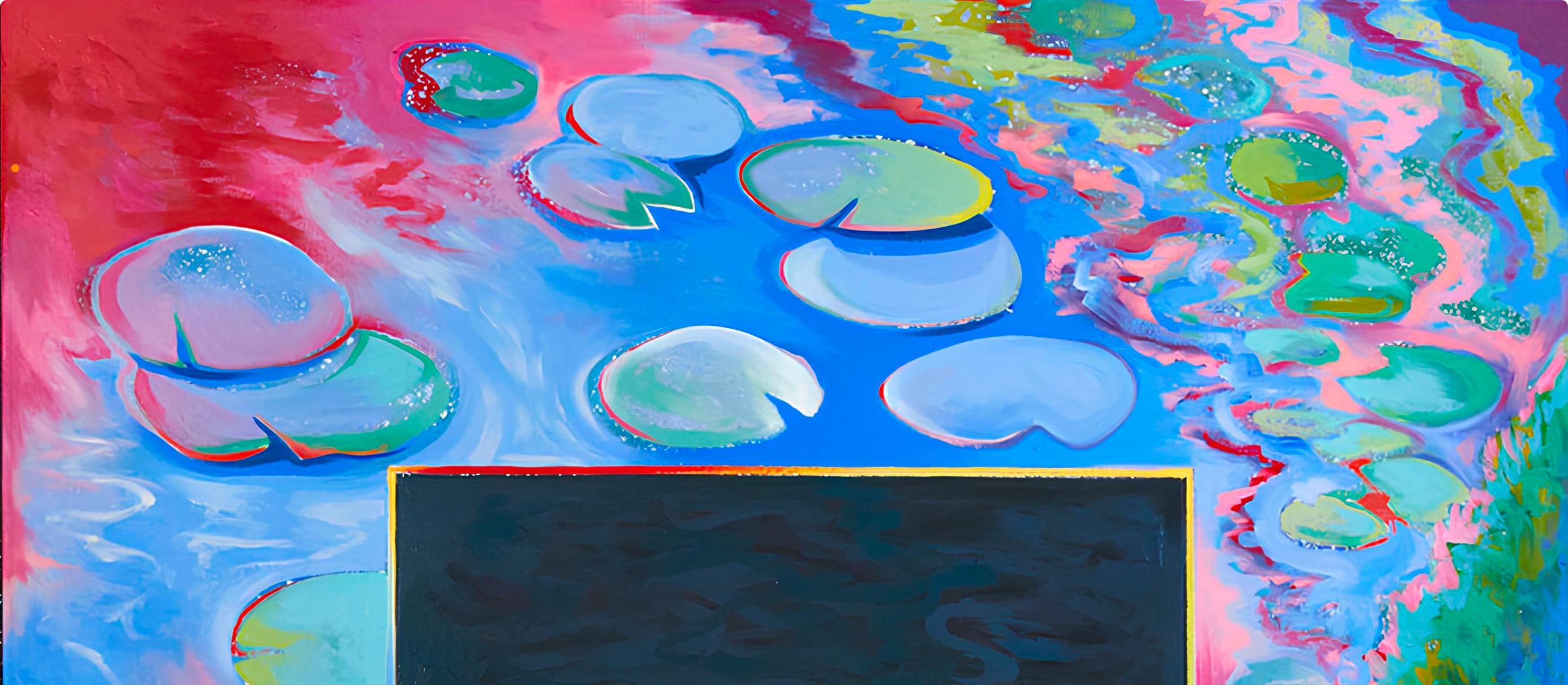 Serie Imposible, Lowell Nesbitt - Pintura (66 x 162 pulgadas) en venta 8