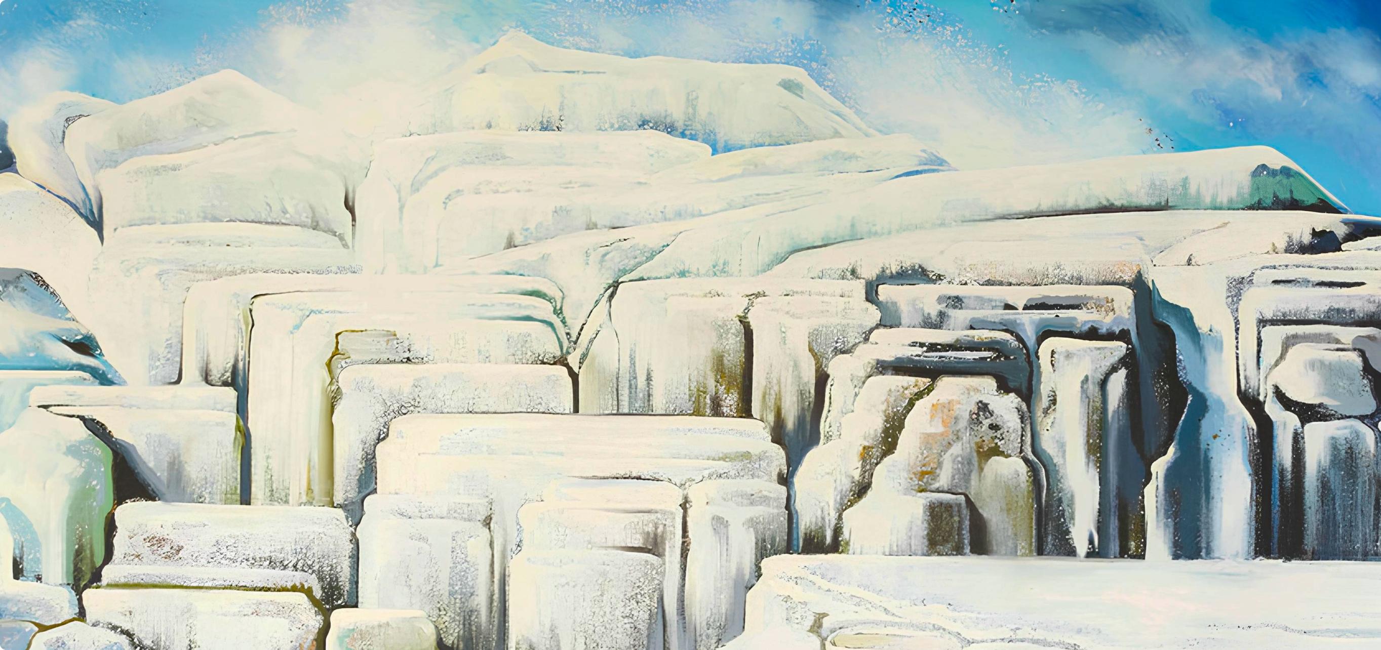 Serie Imposible (Montaña en invierno), Lowell Nesbitt - Pintura en venta 1