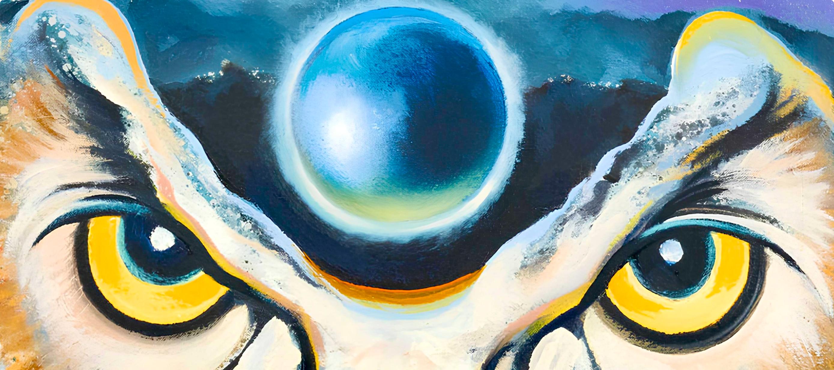 Serie Impossibile (Gufo), Lowell Nesbitt - Pittura in vendita 1