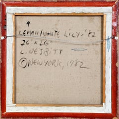Lemon White Lily, Stillleben Fotorealist Ölgemälde von Lowell Nesbitt