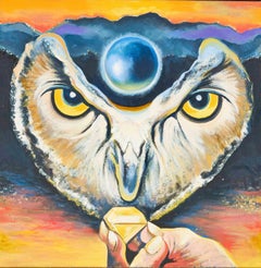 Lowell Nesbitt, Owl with Jewels ’85, 1985