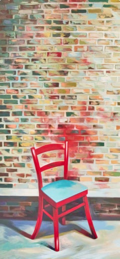 Lowell Nesbitt, Studioblatt mit rotem Stuhl '79, 1979
