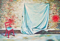 Lowell Nesbitt, Studioblatt mit rotem Stuhl '79, 1979