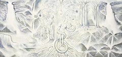 Lowell Nesbitt, Le flux de la tentation (Jardin d'Eden) '86, 1986