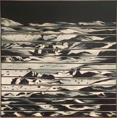 Vintage Original 1970 Moon Painting Commissioned by NASA for the Apollo Moon mission
