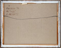 Pink Rose, Realist Flower Painting by Lowell Nesbitt 1976