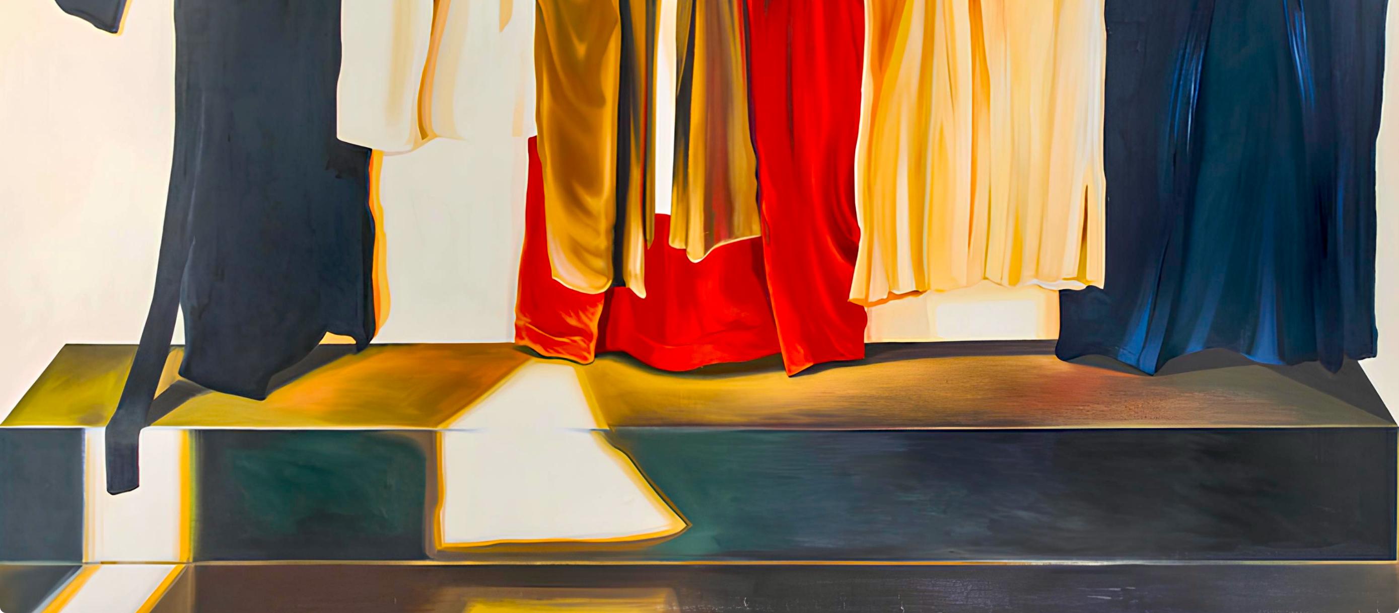 Serie de la Túnica, Lowell Nesbitt - Pintura (75 x 117 pulgadas) en venta 2