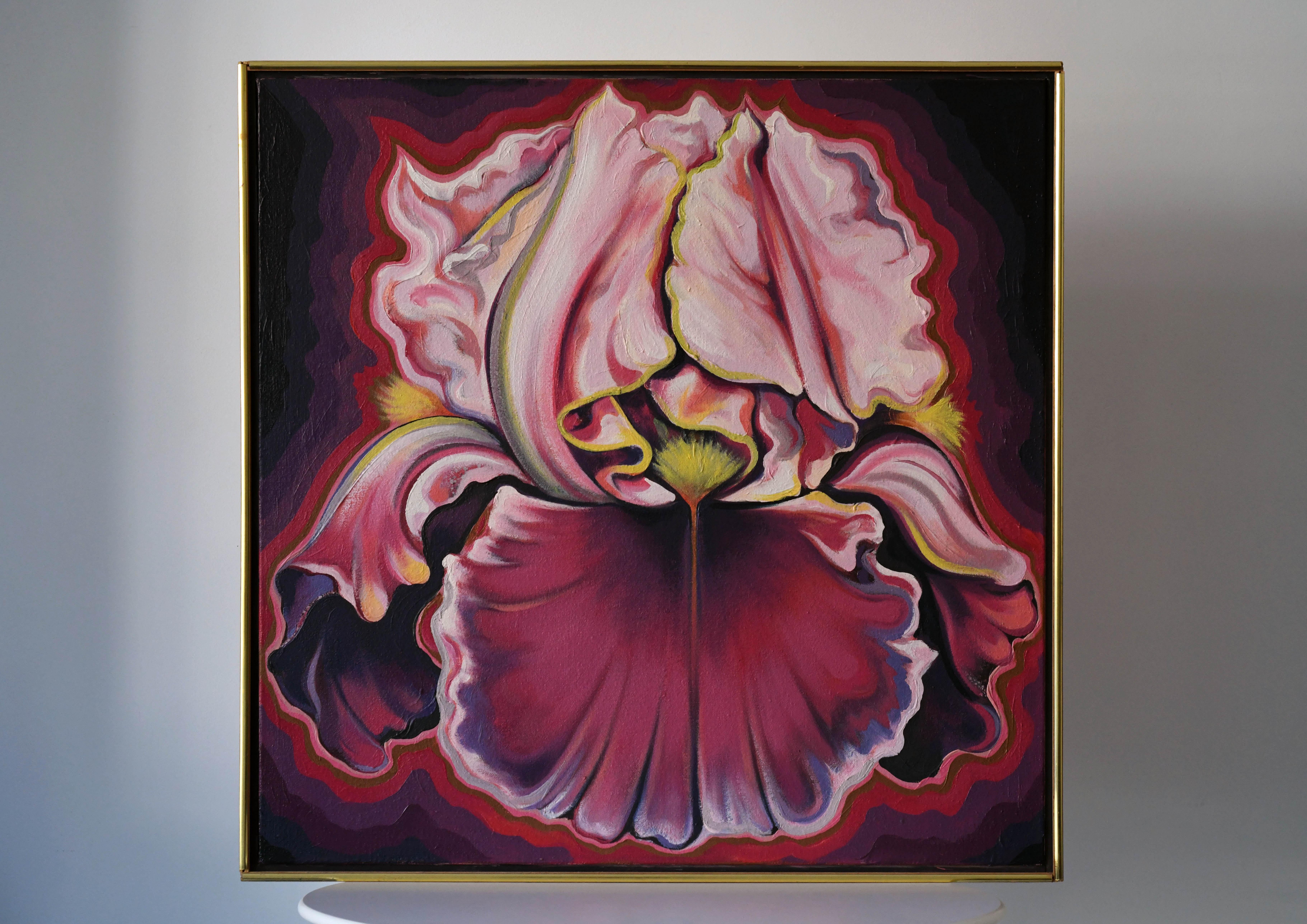 Rose Iris - Painting by Lowell Nesbitt