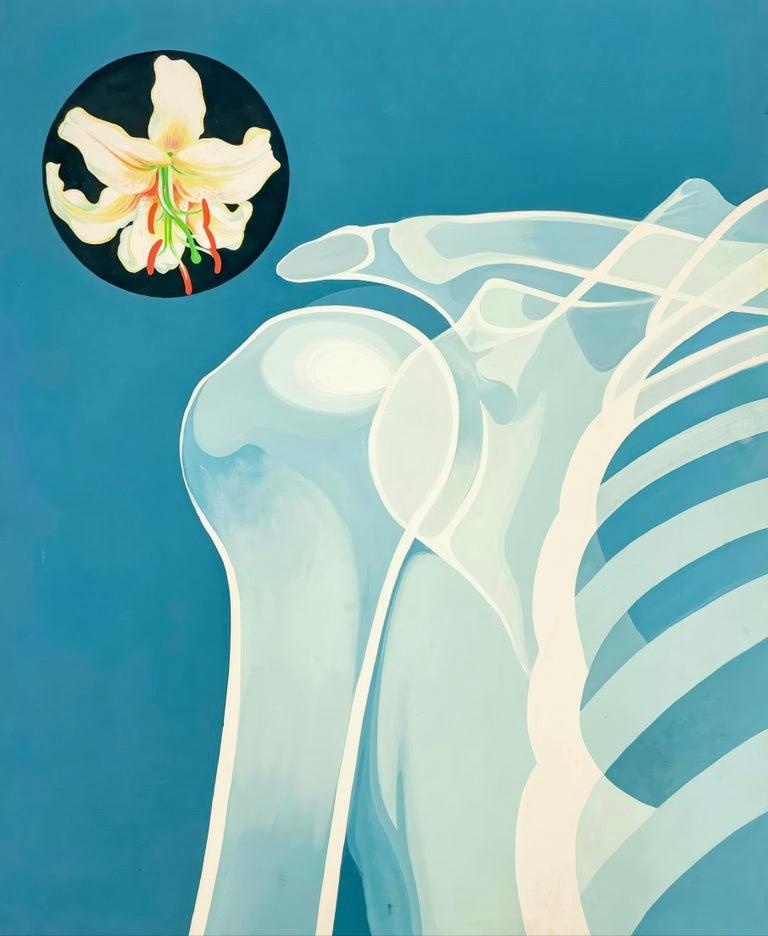 Artist: Lowell Nesbitt (1933–1993)
Title: Shoulder and Lily '64
Year: 1964
Medium: Oil on linen
Size: 44 × 36 inches
Condition: Excellent
Inscription: Signed, dated, and titled by the artist, verso
Provenance: Estate of Lowell Blair Nesbitt,
New