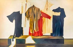 Sechs Robes (75 x 117 Zoll), Lowell Nesbitt – Gemälde