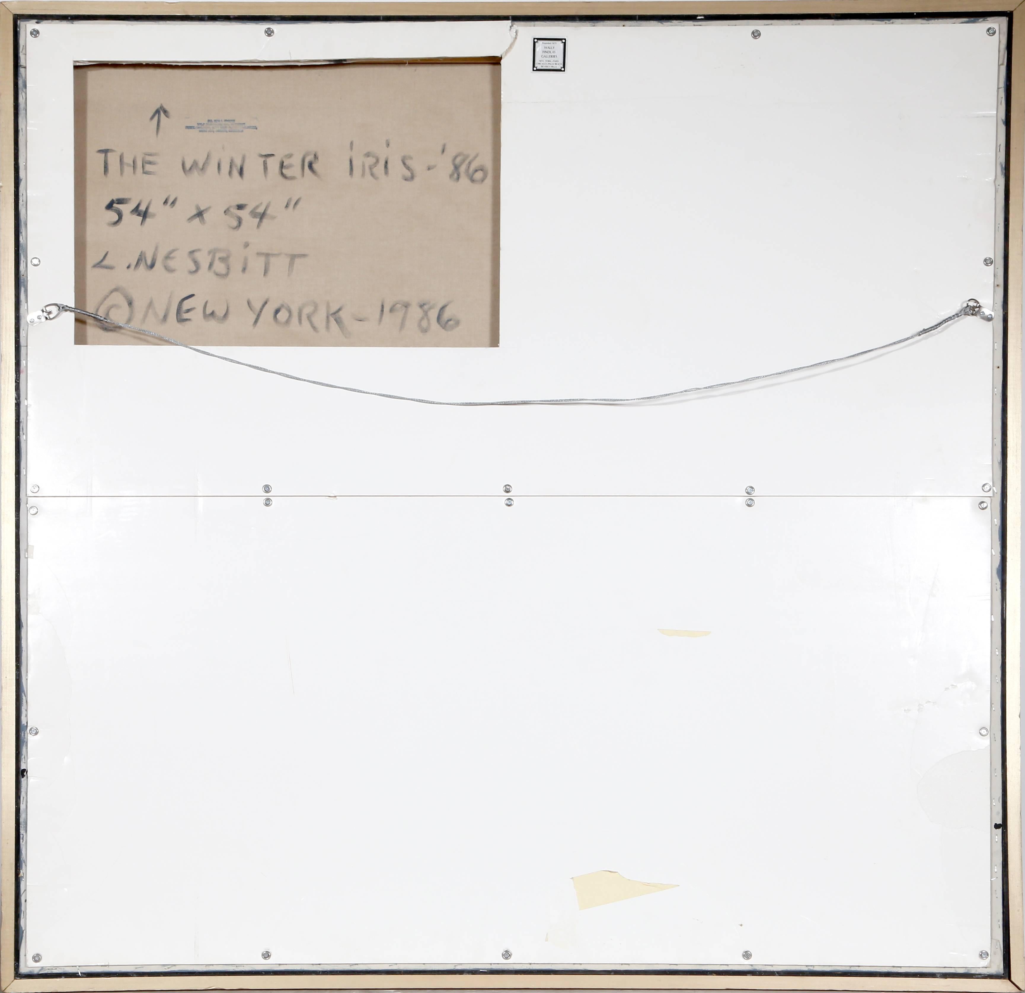 L'Iris d'inverno, grande quadro floreale di Lowell Nesbitt in vendita 1