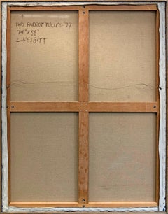 Two Parrot Tulips (Huge original painting)