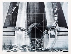 Barreras, serigrafía fotorrealista de Nueva York por Lowell Nesbitt