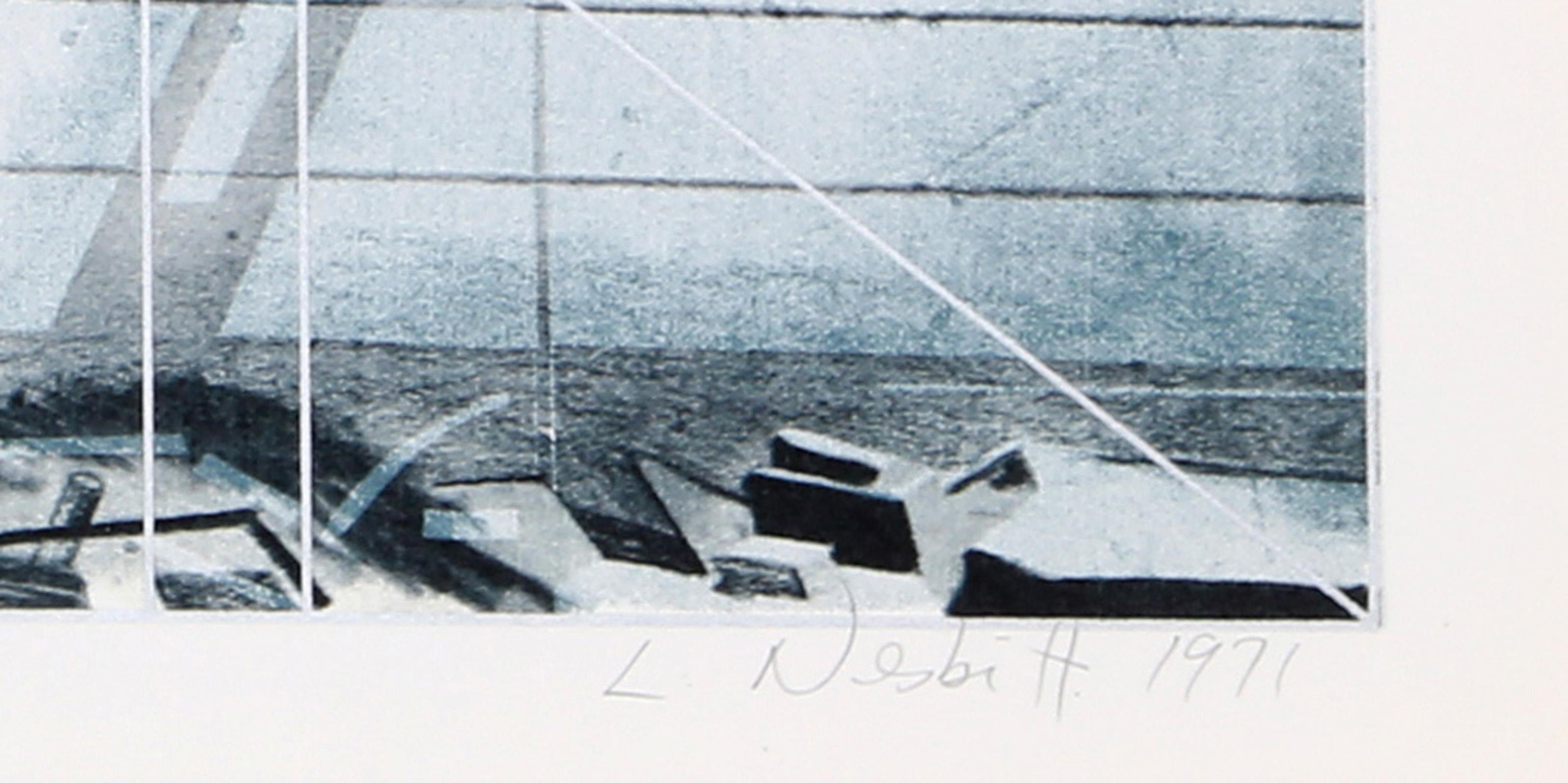 Barriere, serigrafia fotorealista su carta di Lowell Nesbitt in vendita 3