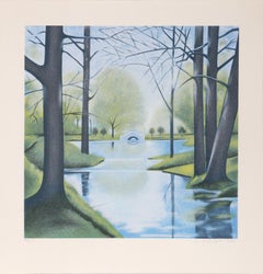 Central Park, Silkscreen by Lowell Nesbitt