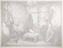 Estudio de Claes Oldenburg, Serigrafía fotorrealista de Lowell Blair Nesbitt