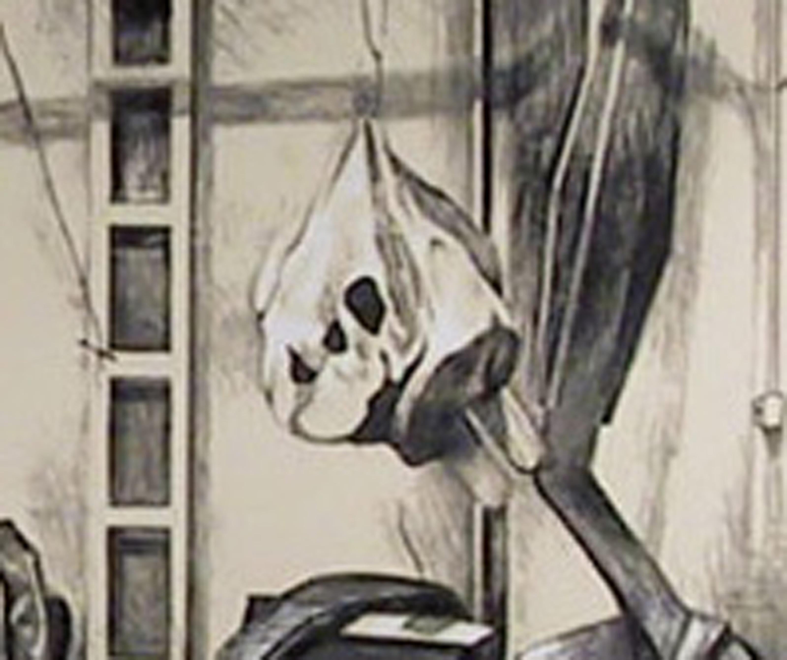 Claes Oldenburg's Studio, Photorealist Screenprint on Paper by Lowell Nesbitt For Sale 1