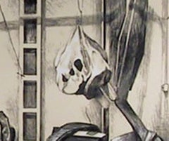 Lo studio di Claes Oldenburg, serigrafia fotorealista su carta di Lowell Nesbitt