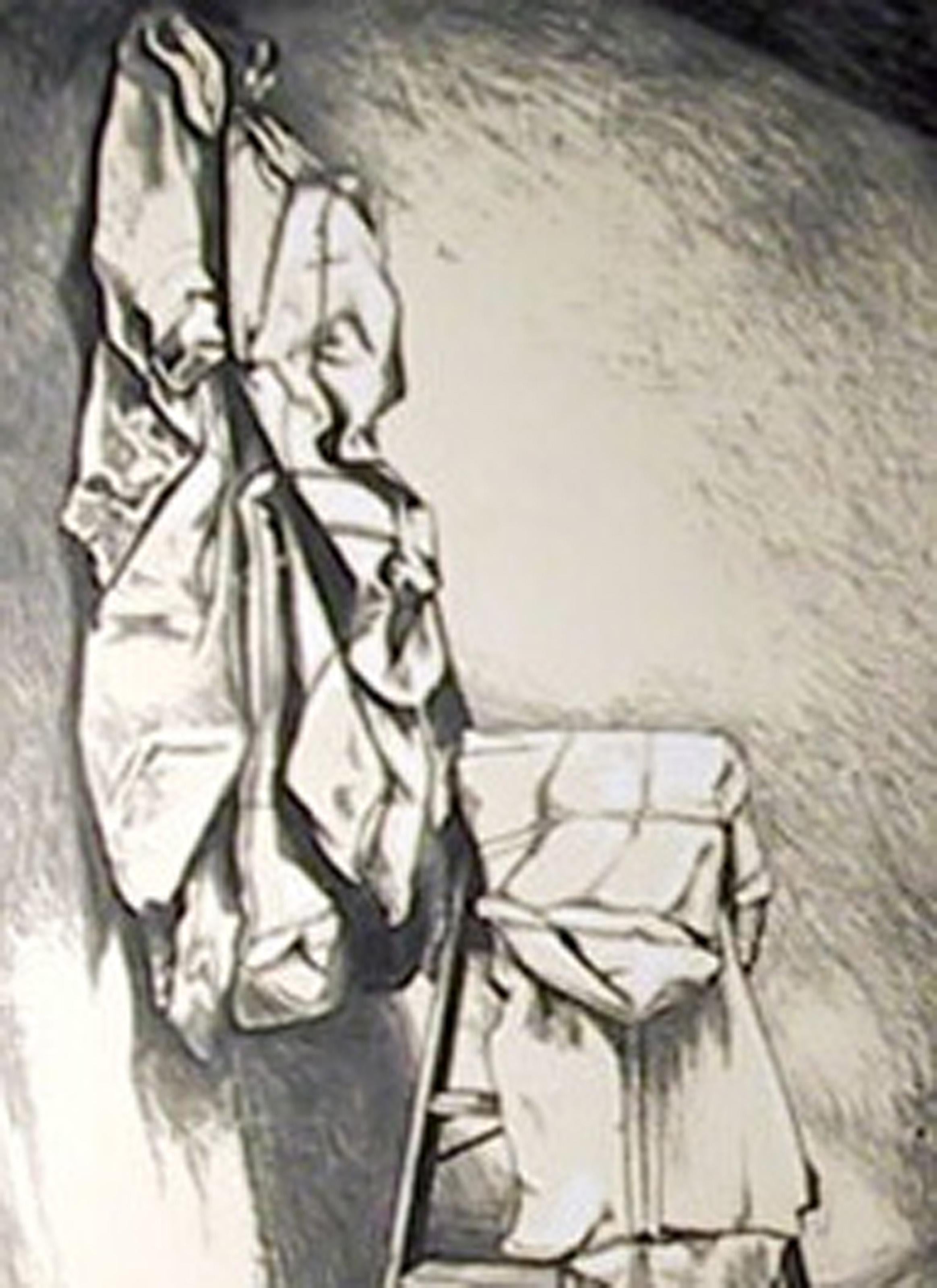 Claes Oldenburg's Studio, Photorealist Screenprint on Paper by Lowell Nesbitt For Sale 2