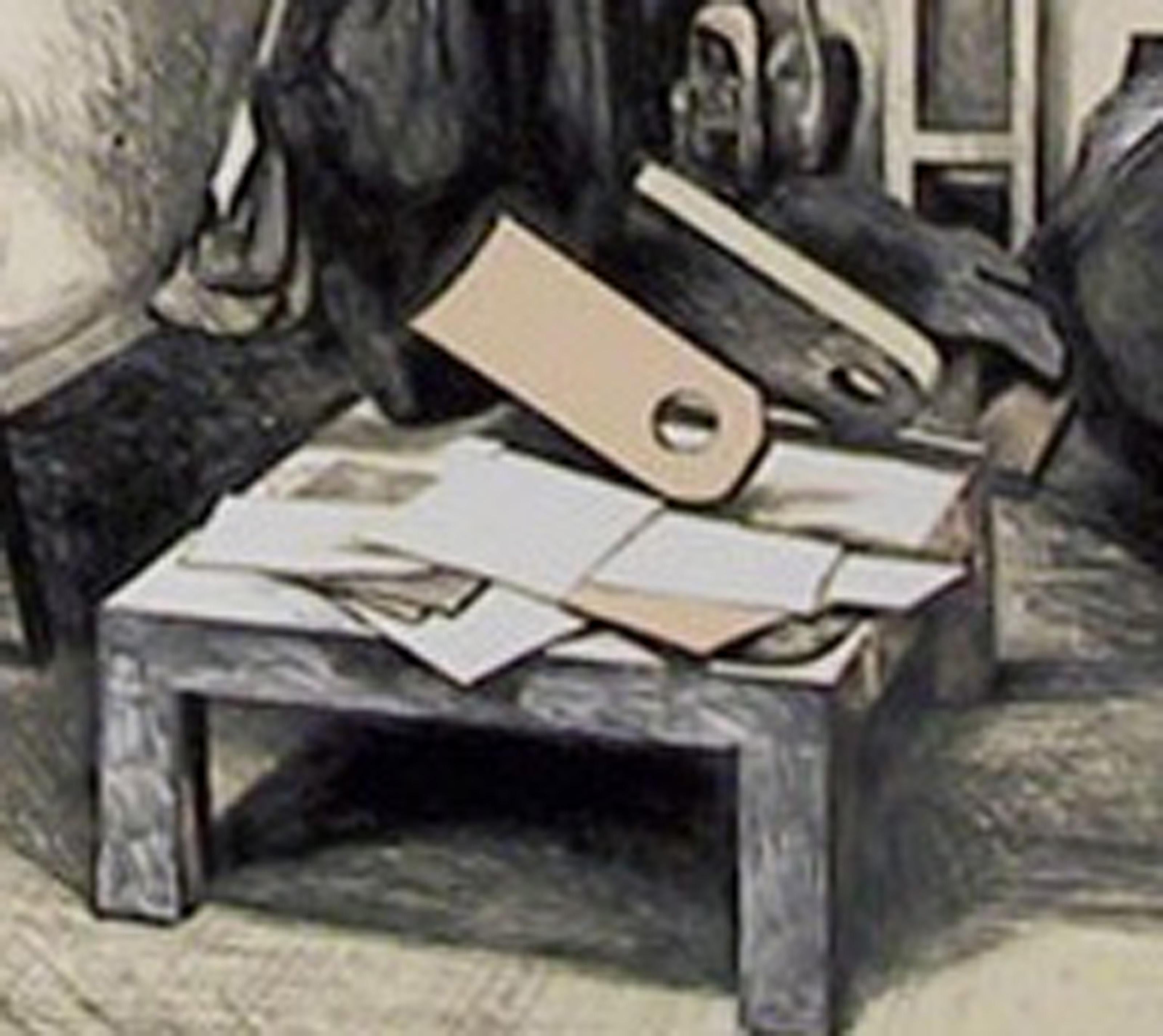 Claes Oldenburg's Studio, Photorealist Screenprint on Paper by Lowell Nesbitt For Sale 3