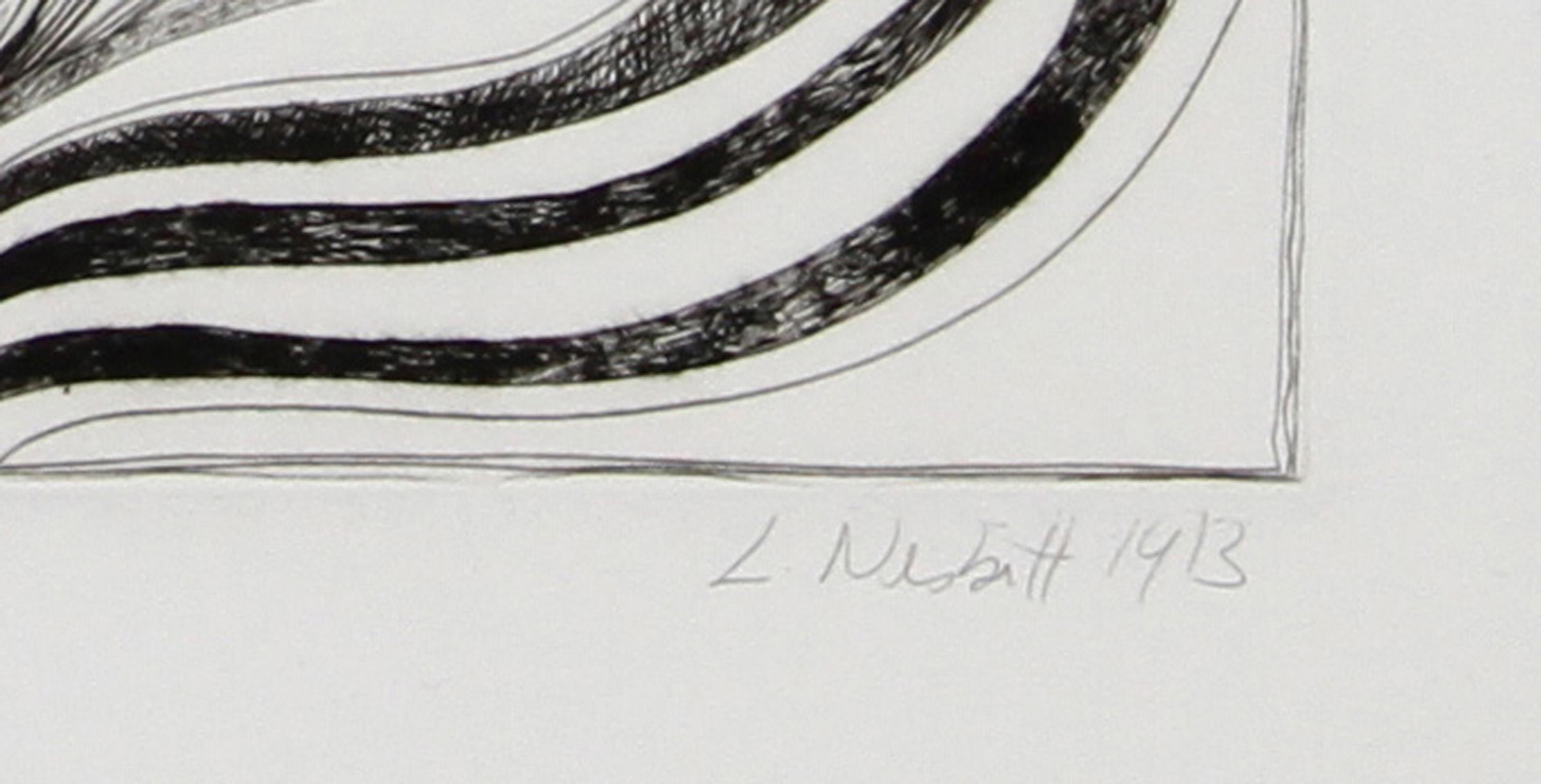 Electric Tulip (Black and White), Photorealist Floral Etching by Lowell Nesbitt For Sale 3