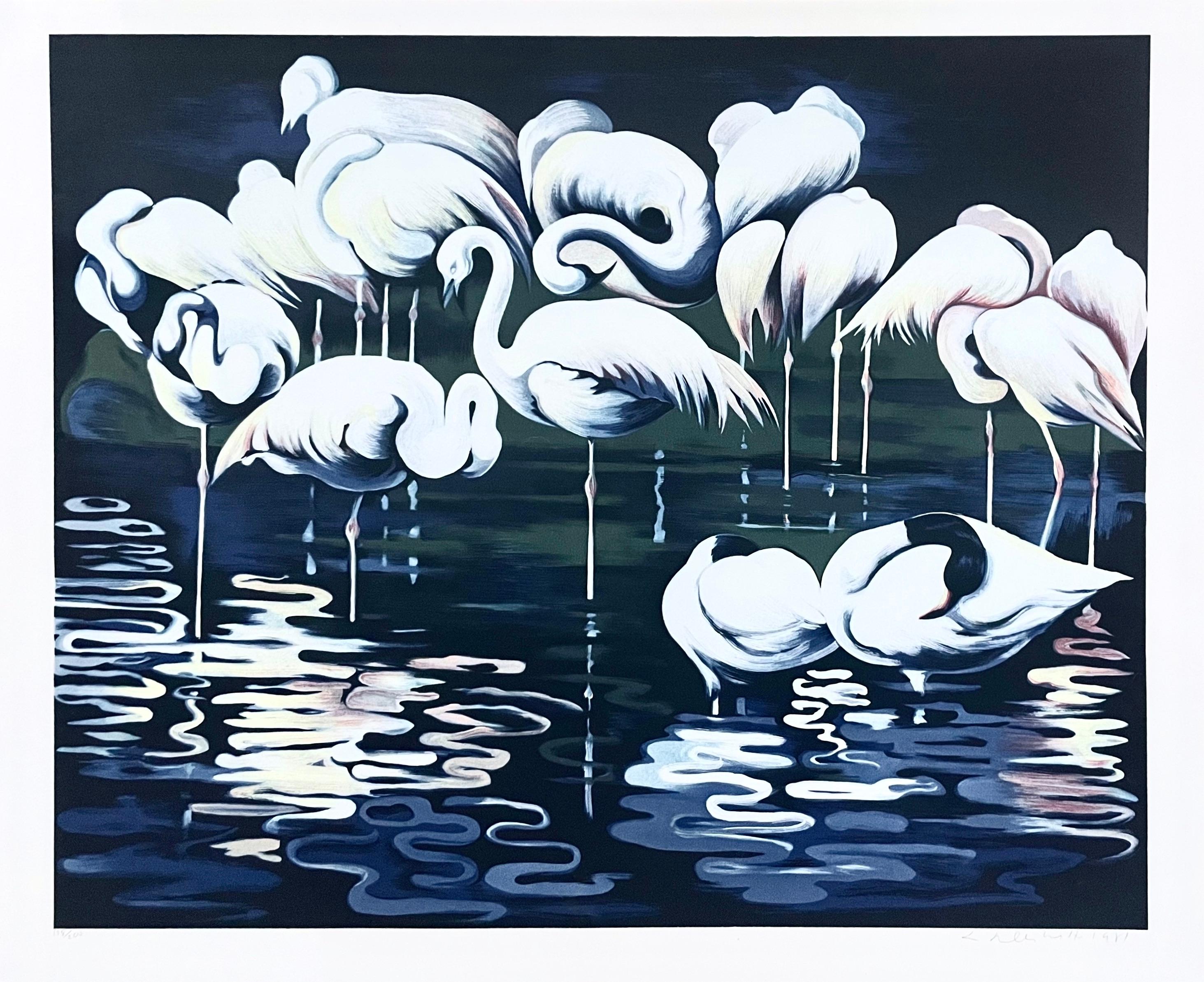 Flamingos, Lowell Nesbitt For Sale 1