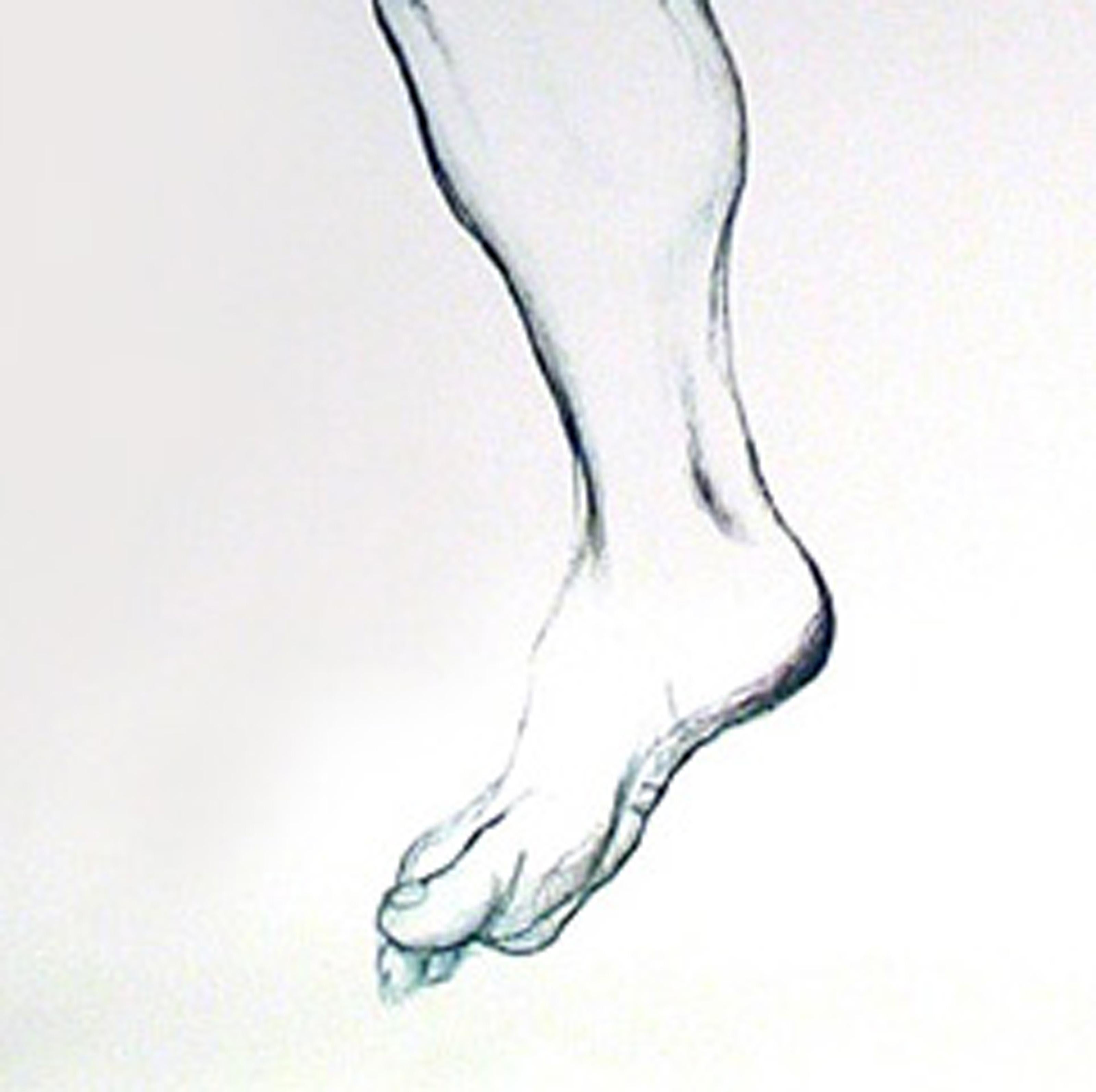 Desnudo masculino 6, litografía fotorrealista de Lowell Blair Nesbitt - Print Fotorrealista de Lowell Nesbitt