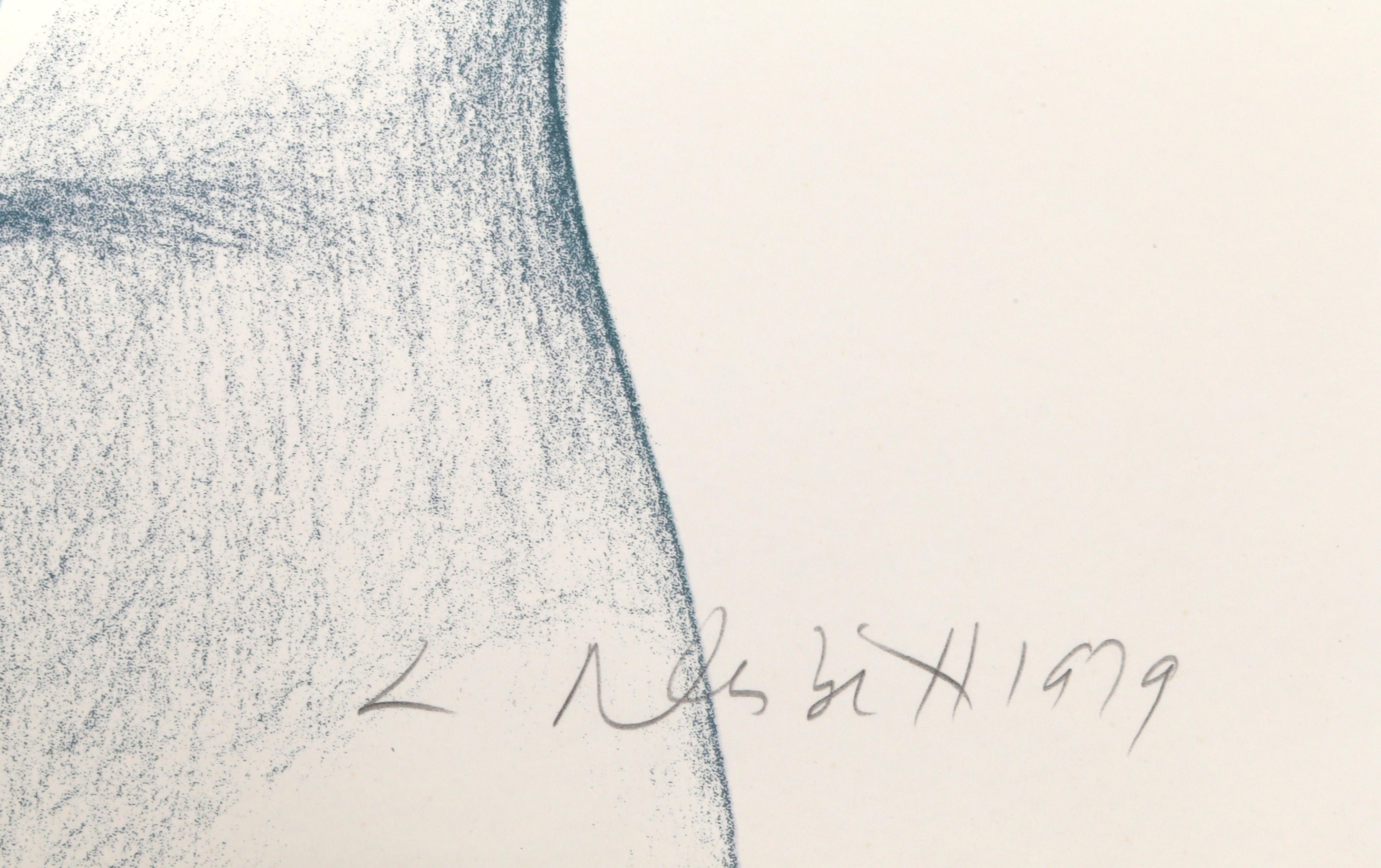 Male Nude, Photorealist Lithograph by Lowell Nesbitt For Sale 3