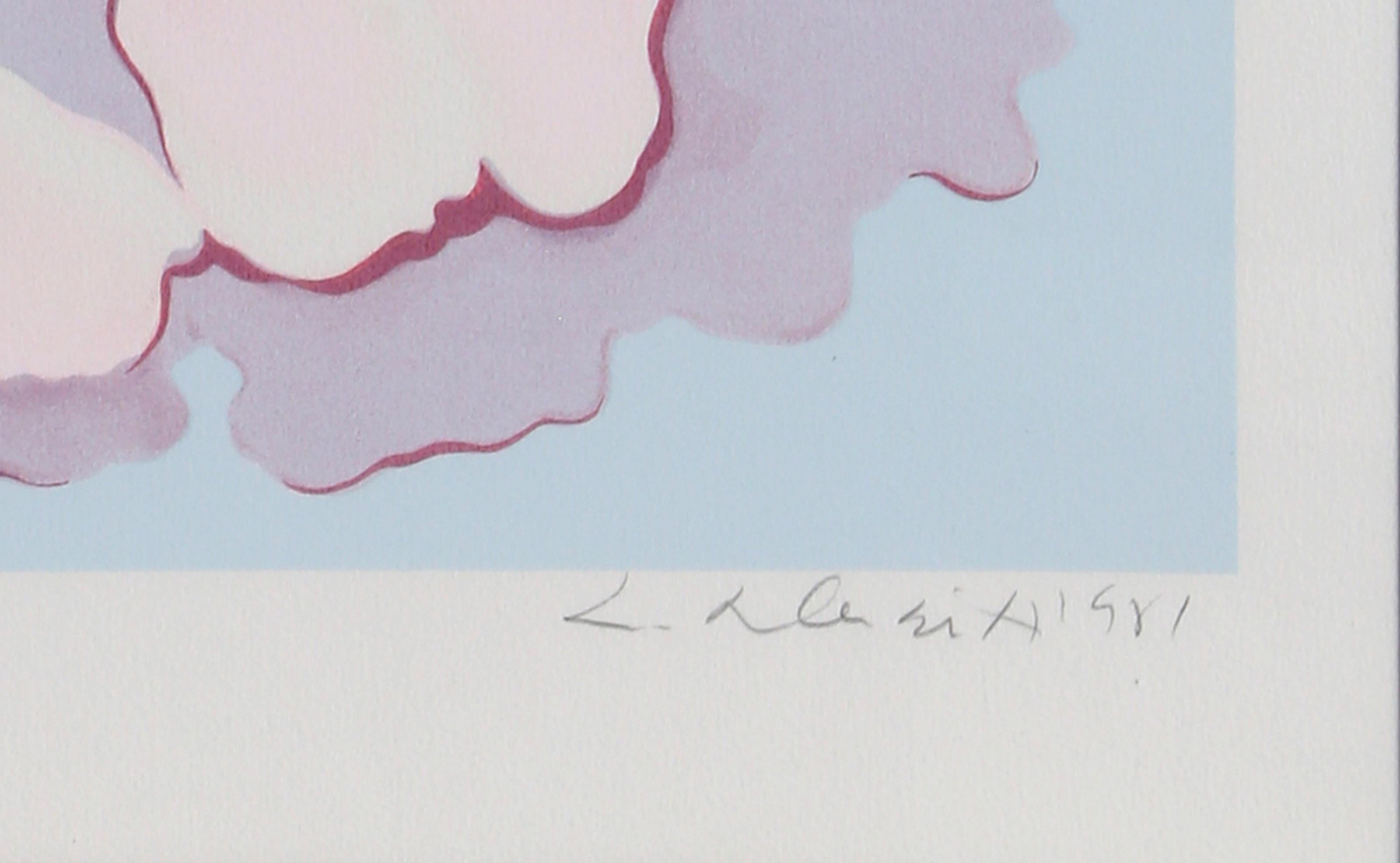 Camelia rosa, serigrafía fotorrealista sobre papel de Lowell Nesbitt en venta 3