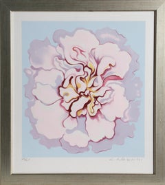 Pink Camellia, serigrafia fotorealista su carta di Lowell Nesbitt