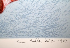 Pink Iris, Photorealist Flower Print by Lowell Nesbitt