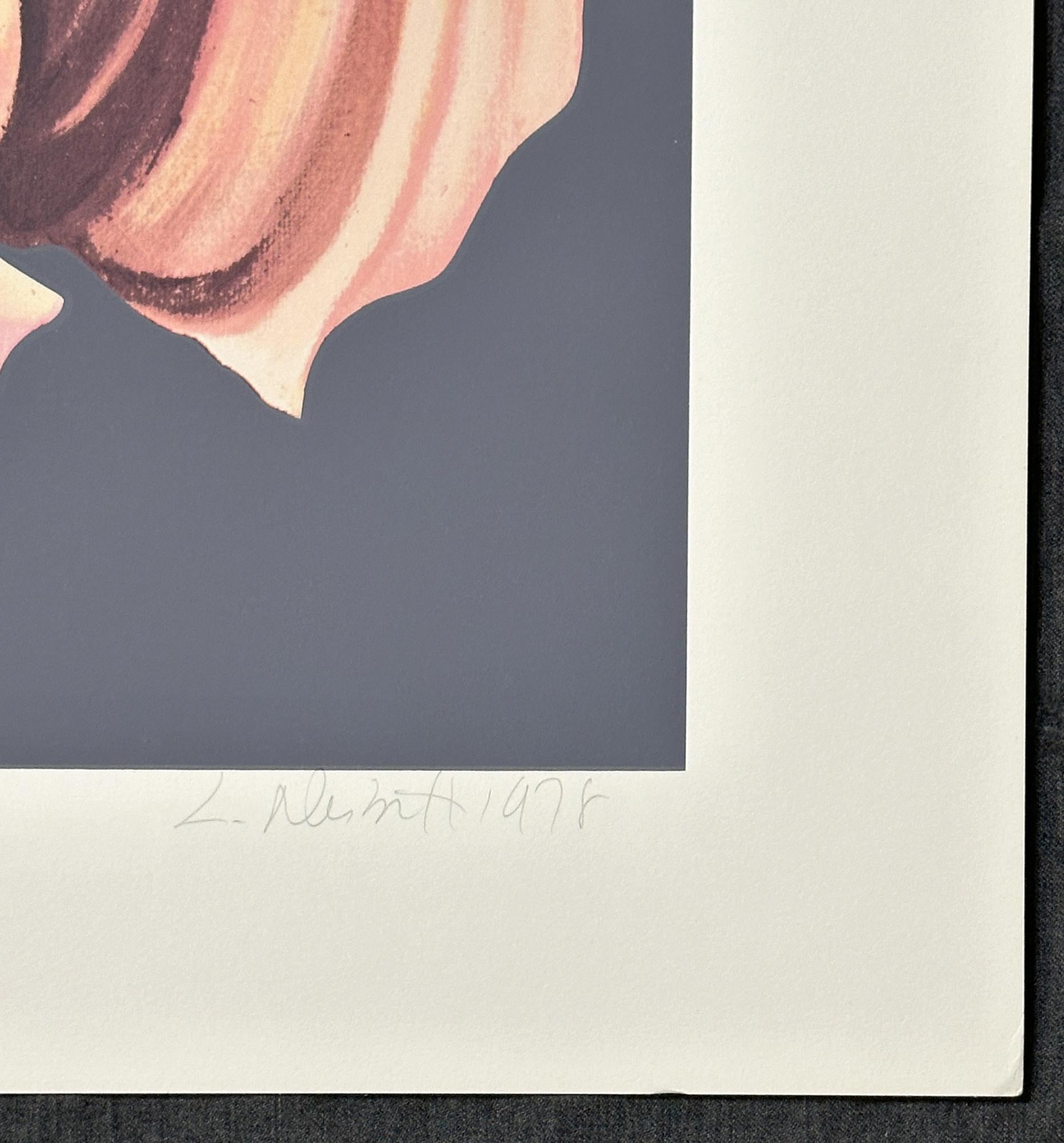 Lowell Nesbitt
Rostige Schwertlilie - 1979
Siebdruck auf Arches Archivpapier   
29'' x 29'' Zoll
Auflage: Mit Bleistift signiert, datiert und bezeichnet 151/175

Lowell Nesbitt entwickelte sich zu einem der wichtigsten amerikanischen Künstler, die
