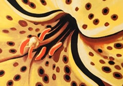 Tiger Lily, Photorealist Screenprint on Paper by Lowell Nesbitt