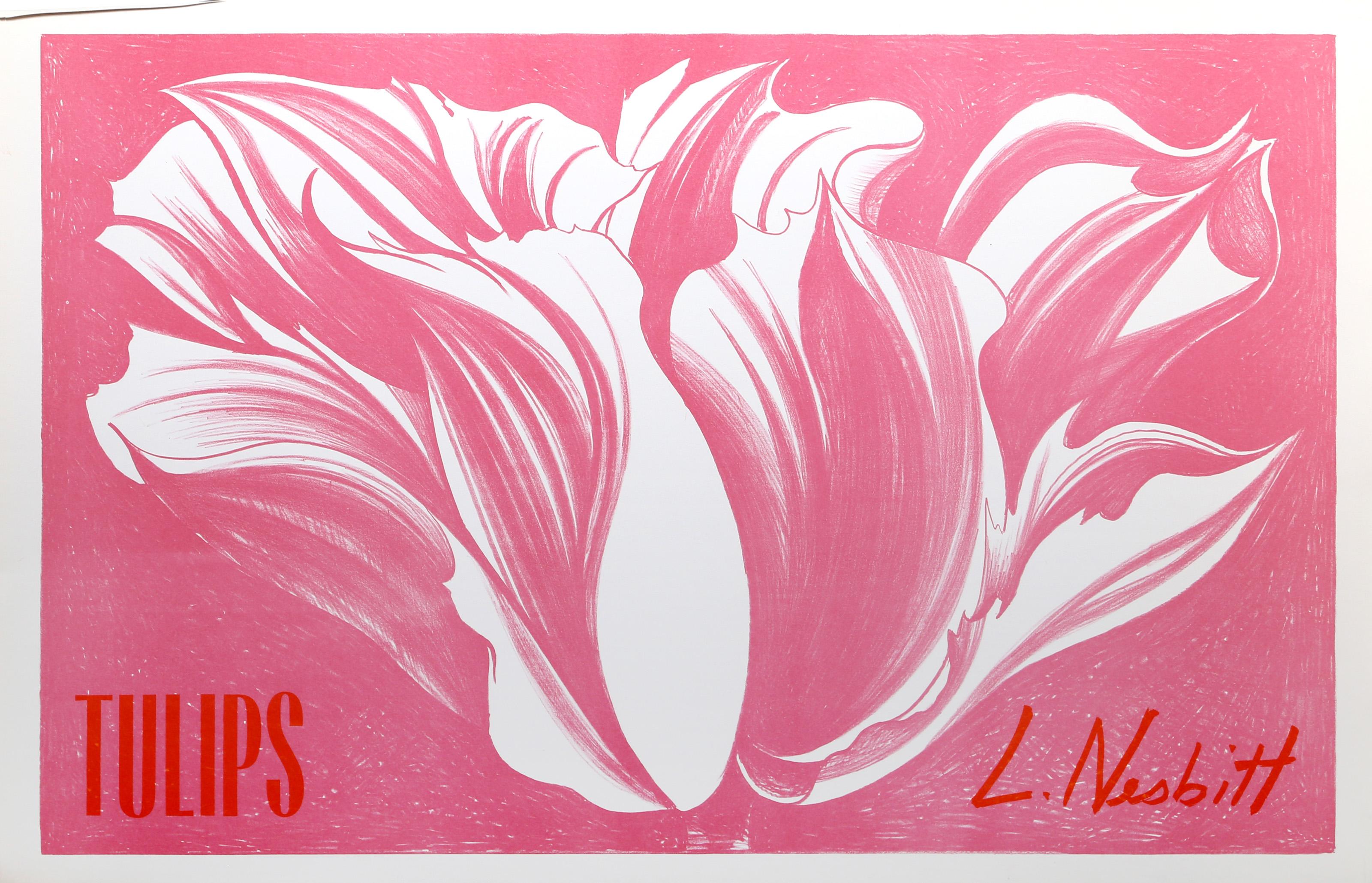 Tulips 1, fotorealistische Lithographie von Lowell Blair Nesbitt