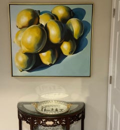Lowell Nesbitt Zehn Zitronen Ikonisches Ölgemälde, gemalt 1978 Stillleben