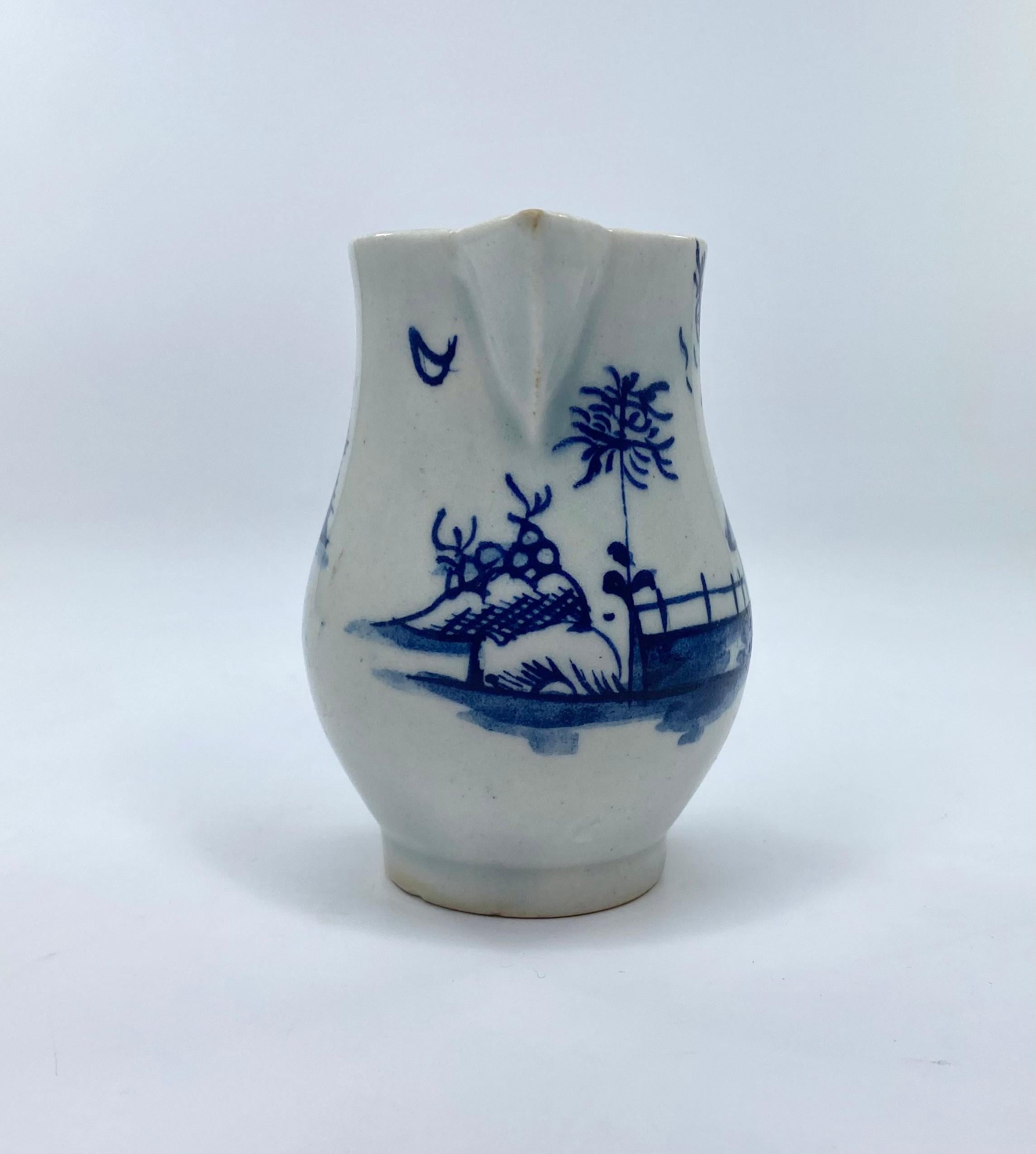 Mid-18th Century Lowestoft Porcelain Sparrow Beak Jug, c 1765