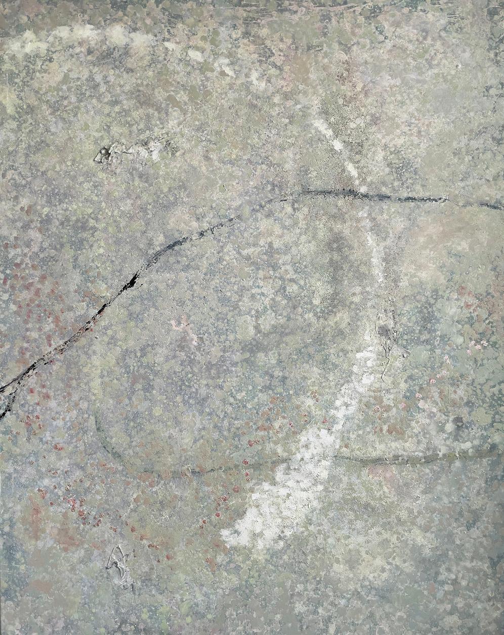 "Earthenware 1"- Soft Subtle Pastels, Fine Art Abstract Painting