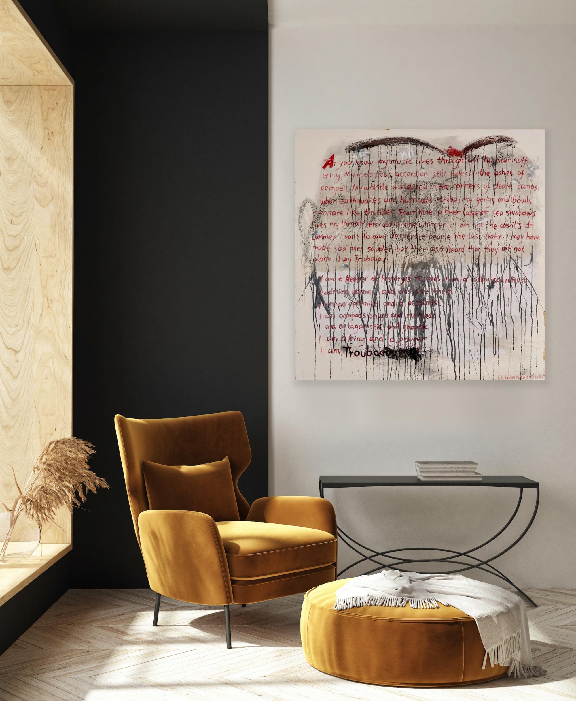 Palimpsest 2 (Zeitgenössisch), Painting, von Loy Luo