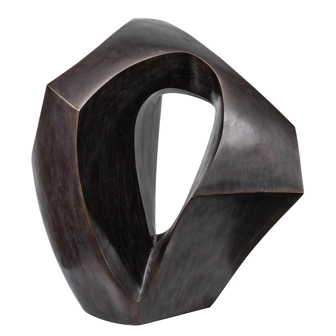 Sculpture loyalty bronze with all structure 
in solid bronze in brown finish.