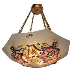 Loys Lucha 1930's Pendant Chandelier