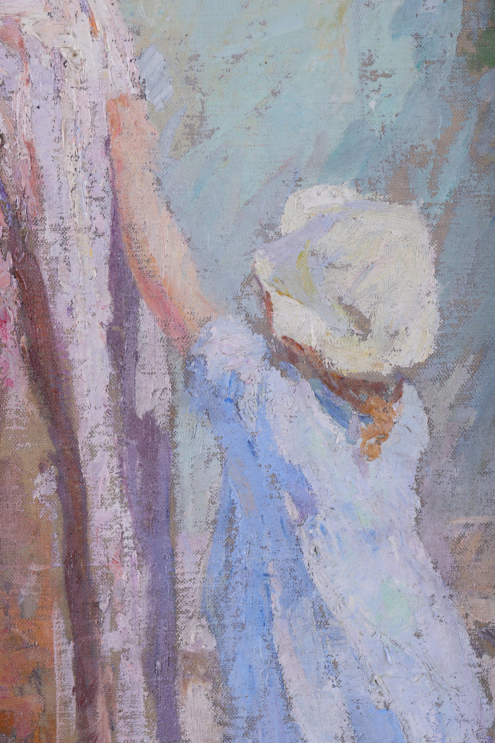 Une jeune fille avec une cruche d'eau