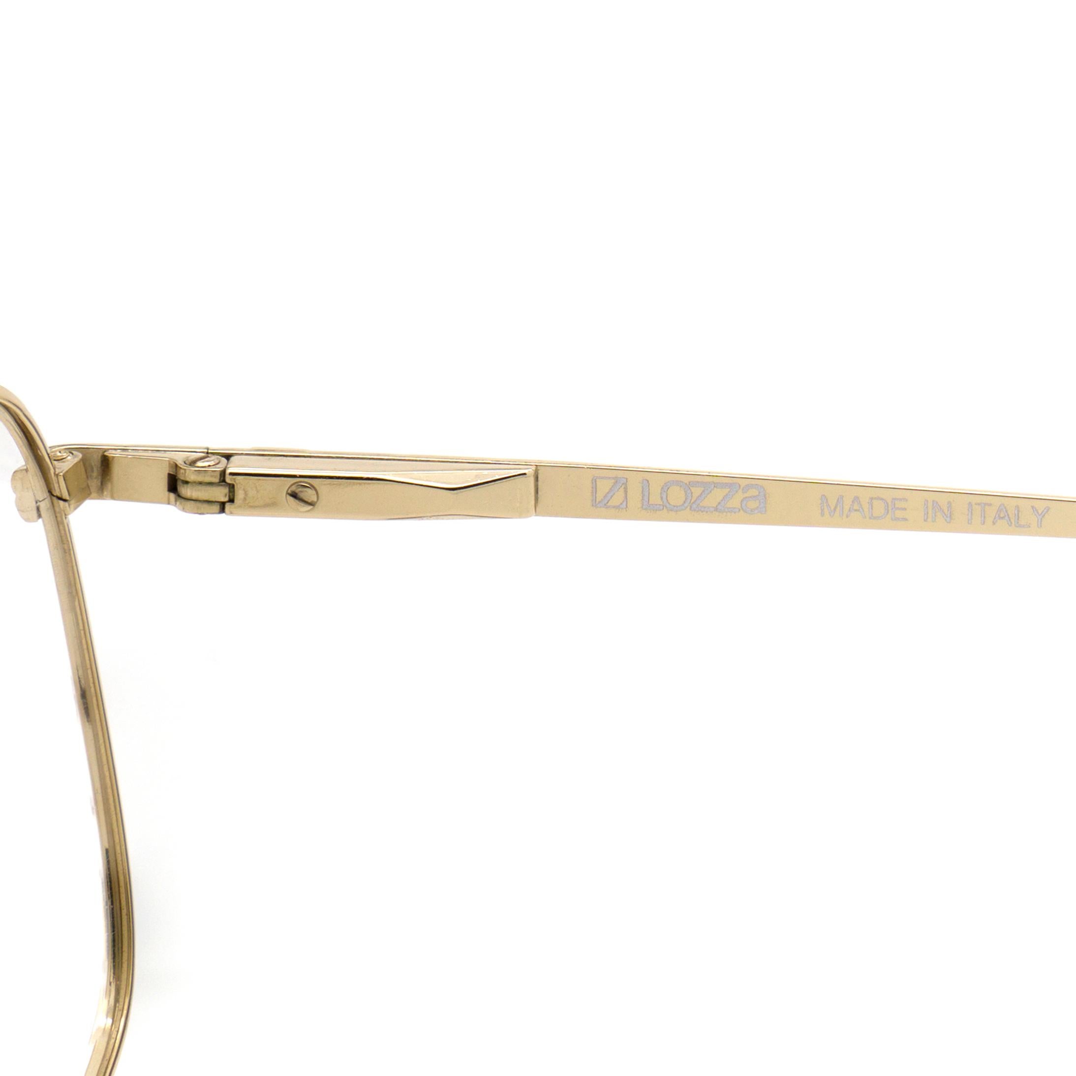 Women's or Men's Lozza aviator vintage glasses frame For Sale