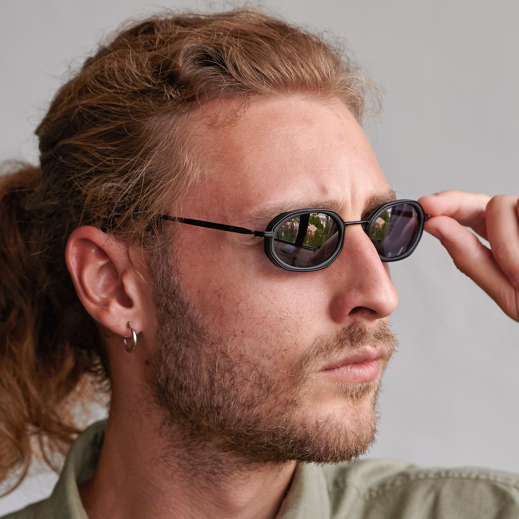 Lozza - Lunettes de soleil hexagonales vintage, Italie, années 80 en vente 1