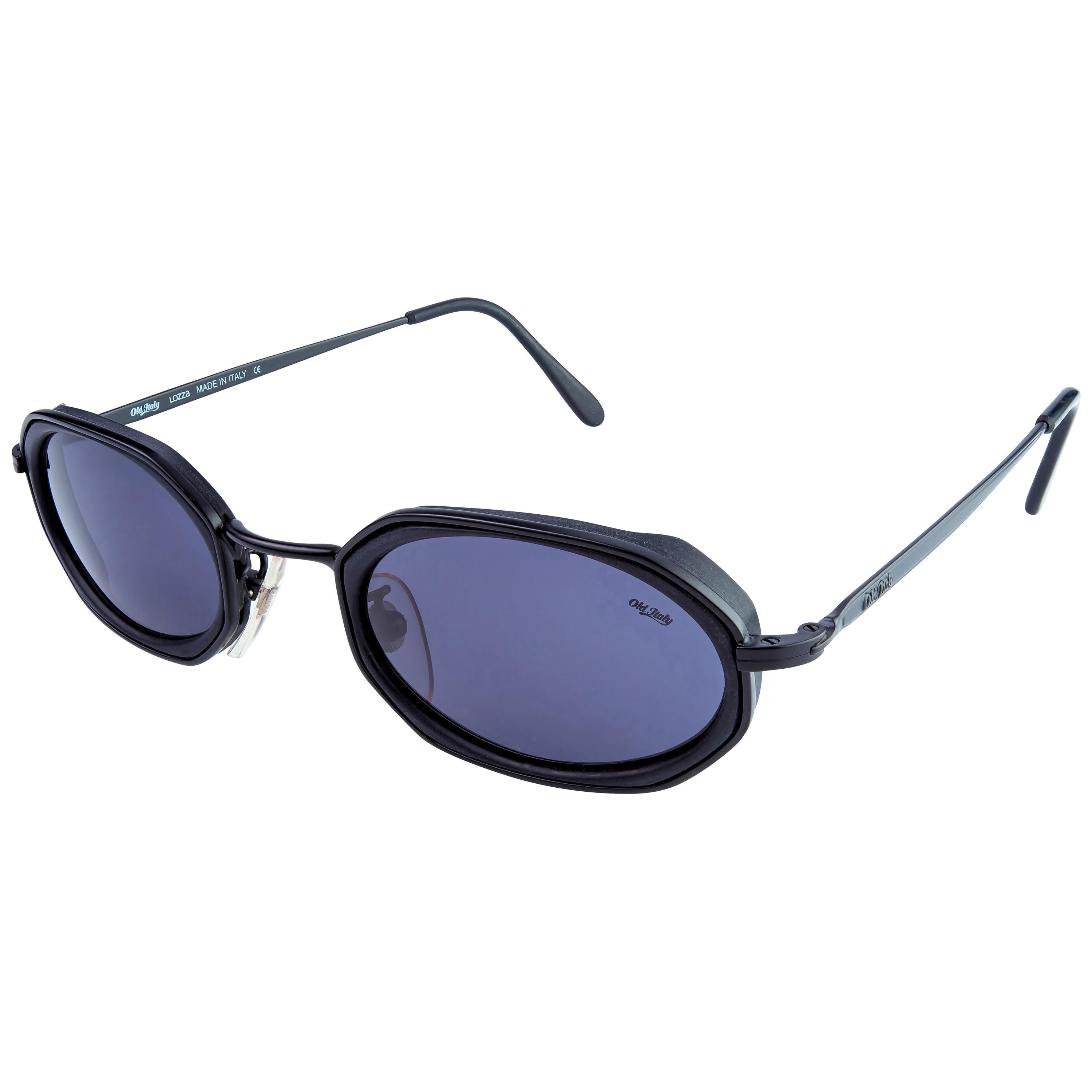  Lozza hexagonal vintage sunglasses, Italy 80s For Sale