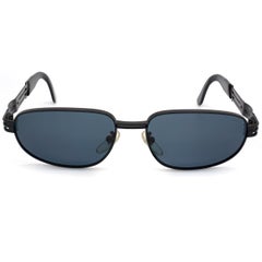 Lozza Große schwarze Sonnenbrille 80er Jahre