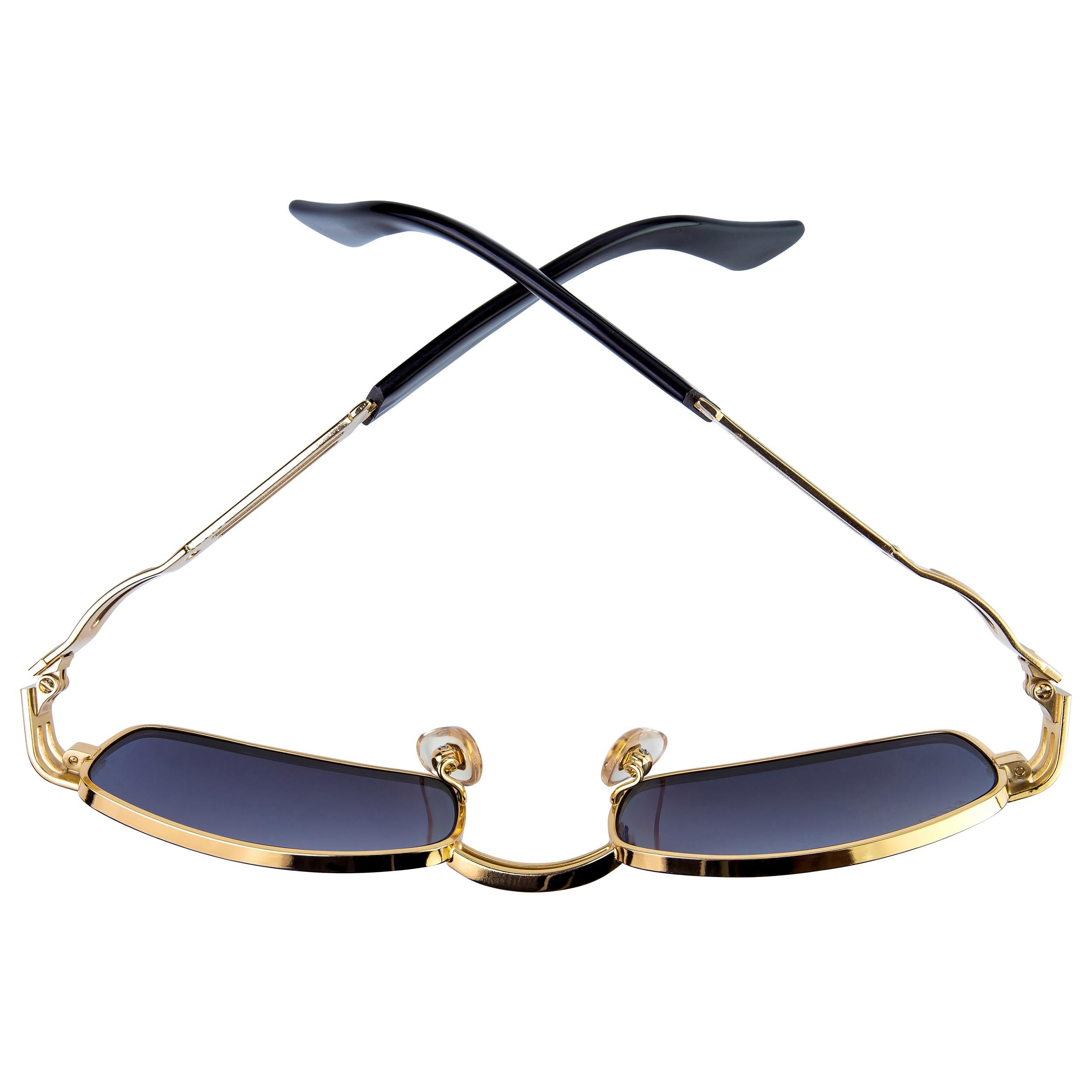 Lozza rectangular vintage sunglasses 80s In New Condition For Sale In Santa Clarita, CA