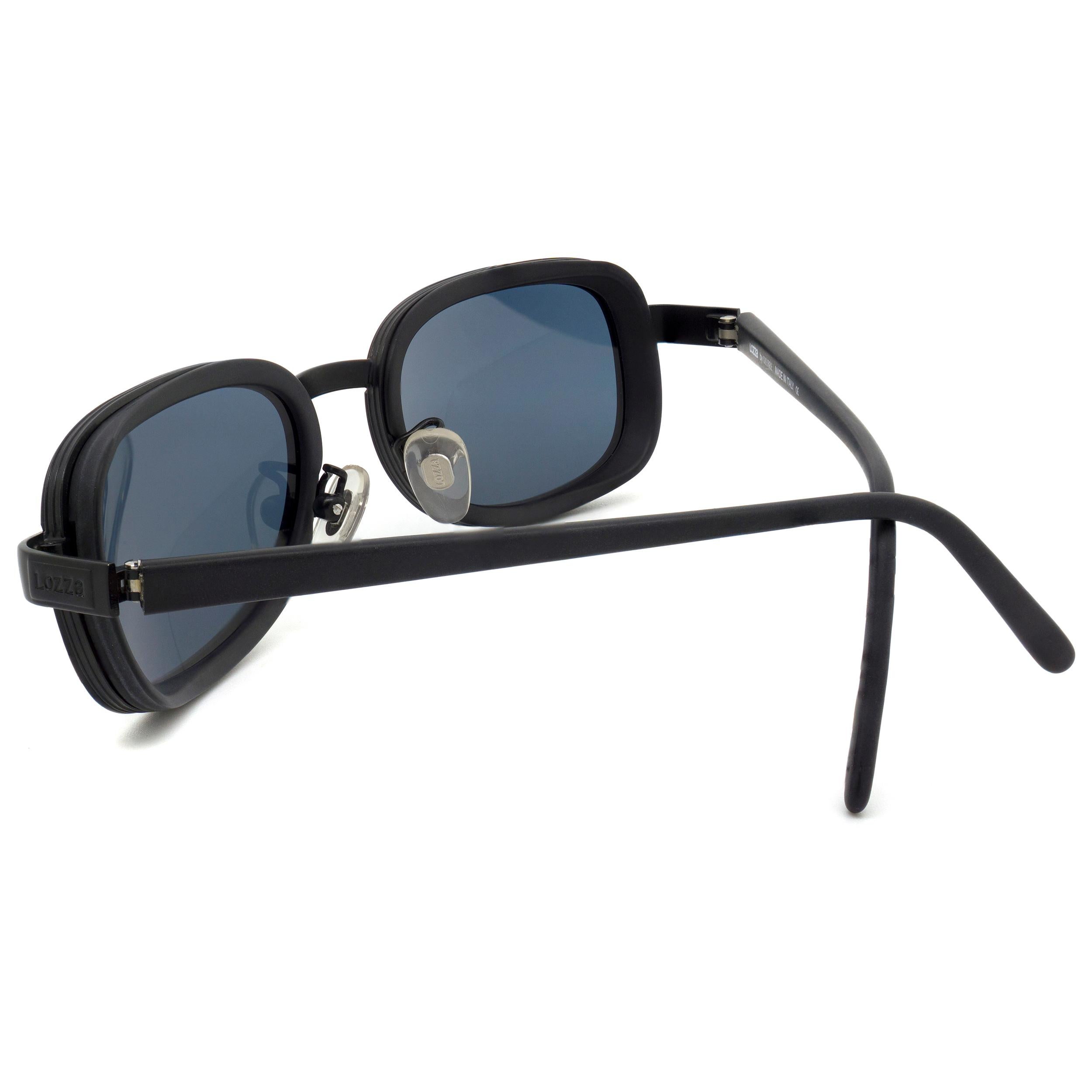 Lozza Dampfpunk Vintage-Sonnenbrille, ITALIEN (Grau) im Angebot