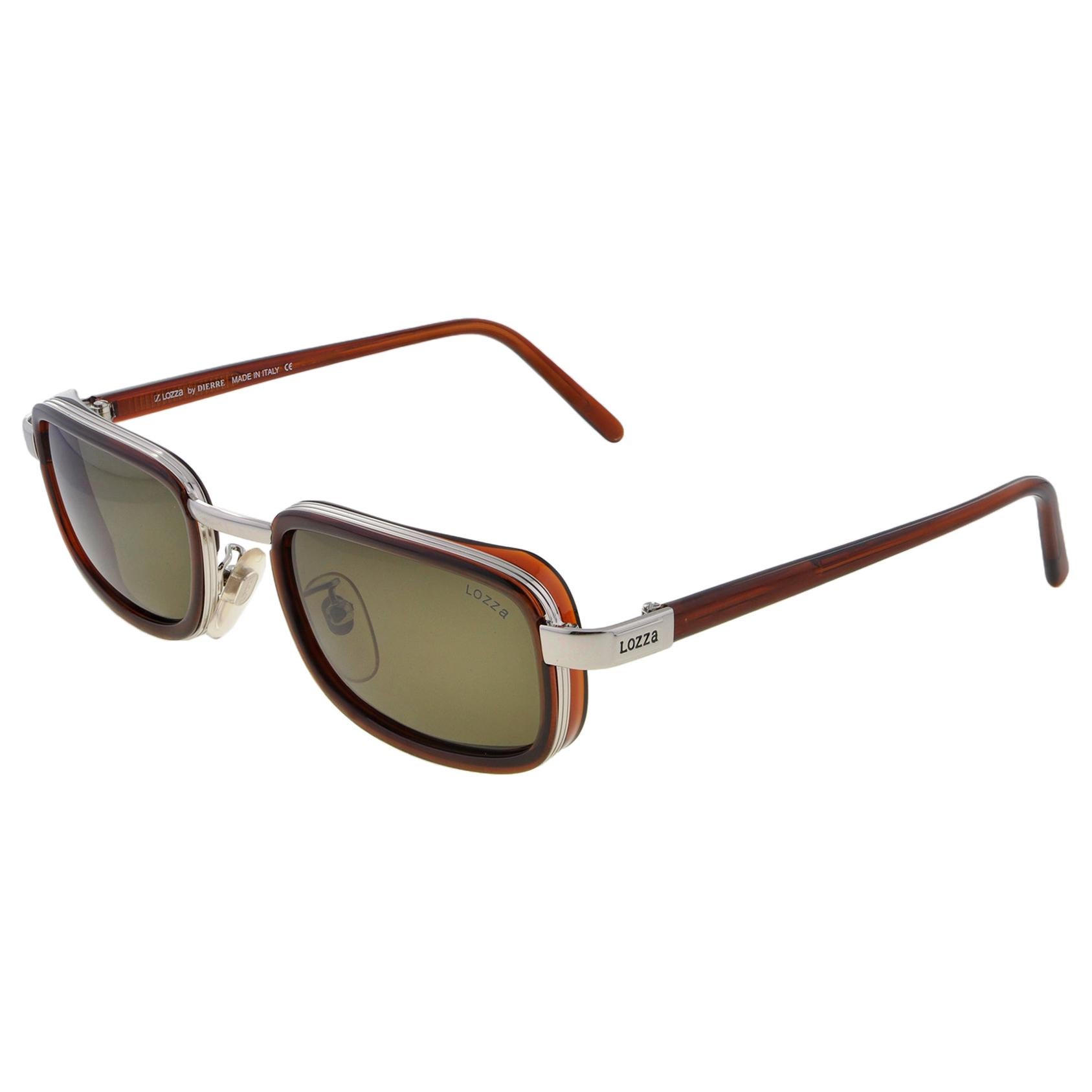 Lozza Dampfpunk Vintage-Sonnenbrille, ITALIEN im Angebot