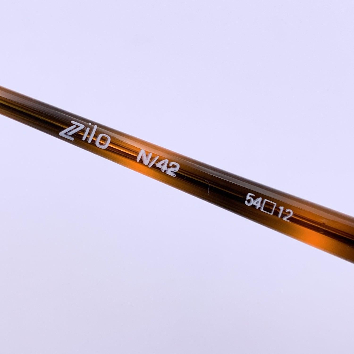Lozza Vintage Brown Unisex Sunglasses Duo color Zilo N/42 54/12 135 mm For Sale 3