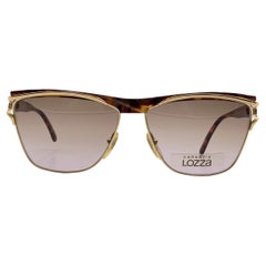 Lozza Vintage Gold Unisex Sunglasses Mod. Letizia 58/16 135mm
